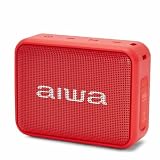 Aiwa BS-200RD: Altavoz Inalámbrico Portátil Bluetooth, True Wireless Stereo, Impermeable. Color: Rojo