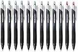 Rollerball de tinta jetstream 1.00 m/m (12 uidades 6 azules, 4 negros, 2 rojos)