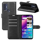 Fertuo Funda para TCL 30 SE/TCL 305/306, Carcasa Libro con Tapa de Cuero Piel Wallet Case Flip Cover con Kickstand, Hebilla Magnetica, Ranuras para Tarjetas para TCL 30SE / TCL 305/306, Negro
