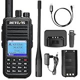 Retevis RT3S DMR Emisora Caza GPS APRS, Walkie Talkie Largo Rango | Analógico Digital, Compatible con OpenGD77, Compatible con MOTOTRBO Tier Ⅰ y Ⅱ, TDMA, 3000 Canales, para Senderismo