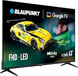 BLAUPUNKT Smart TV 43' Full HD LED, Google TV, Dolby Audio, HDMI 43FGC5500S