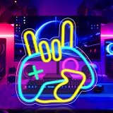 HOTUT Letrero de Neón de LED, Letrero Neon Game por USB, Luz de decoración con Forma de Luz Neon LED Decoracion Bar, Discotecas, Fiesta