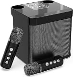 Karaoke 2 microfonos inalambricoso, Altavoz Karaoke Profesional