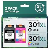 301XL Tinta 301 Cartuchos Remanufacturado para HP 301XL para 4500 | Tinta 301XL 301 XL Remanufacturados para HP 301 Negro y Color 301 Negro para Envy 4500 5530 4508 Deskjet 2540 1050 1512 3050