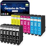 Meagiis Compatible con 405XL Cartuchos de Tinta con Epson WF-3820 WF-7310 | Compatible con Epson Workforce Pro WF-4830 WF-7840 WF-4820 WF-3820DWF WF-4820DWF WF-3825 WF-3820 WF-4825 WF-4830 (Pack de 15)