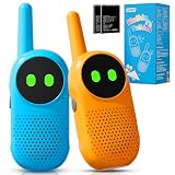Walkie Talkie niños, NXGKET Juguetes Niños 3 4 5 6 7 8 9 10 Años, Regalos para Niñas de 3-12 Años,Walkie-Talkie Recargable con Batería Juegos Exterior Niños,Regalos cumpleaños Navidad Pascua Hallowee