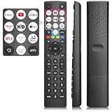 Mando-para-Hisense-Smart-TV, Mando a Distancia Universal para Hisense TV | para Hisense VIDAA 4K UHD FHD QLED LED LCD HD 4K TV, 12 atajos, NO requiere configuración, material ABS, infrarrojos