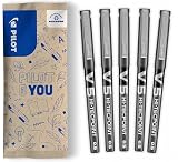 PILOT - 5 V5 Hi-Tecpoint - Roller Tinta Líquida - Negro - Punta Fina
