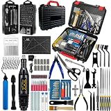 221Pcs Kit de Accesorios para Impresora 3D,Caja de Herramientas para Impresora 3D,Incluye Herramienta de Rebabeo,Apto para el desmontaje, la limpieza y el mecanizado de precisión de impresoras 3D