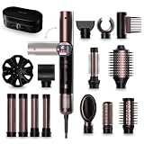 Cecotec Cepillo de Aire Moldeador Multifunción - 14 Cabezales y Mango Flexible AirGlisse 14in1 Flex Black. 1400W, 110000RPM, Tecnología Coanda, Motor Brushless, Revestimiento Cerámica y Queratina