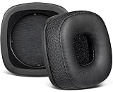SOULWIT Almohadillas Repuesto para Marshall Major I/II/III/IV inalámbricos/con Cable Auriculares, para Marshall Major 1/2/3/4 Auriculares, Recambio Almohada Cascos con Cuero Proteico Suave
