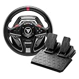 Thrustmaster T128 Force Feedback Volante y Pedalier - PS y PC | Para Simracing de iniciación, con licencia oficial de PlayStation, levas Mag-Shift, tracción híbrida, fácil montaje