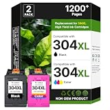 304XL Remanufacturado para Tinta HP 304 XL para HP Envy 5030 5010 Cartuchos | 304 XL Cartuchos para Envy 5010 5030 5020 5032 Deskjet 3762 3760 2630 2632 2652 2655 3700 para HP 304 para Cartuchos HP 304