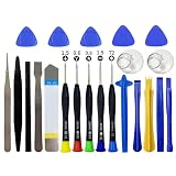 Kit de reparación profesional multifunción de 22 piezas para abrir teléfonos móviles, ordenadores portátiles, tabletas, hacer palanca para cambiar las baterías de las pantallas y mucho más. (A)
