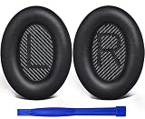 SoloWIT Almohadillas para Bose QC35 & QC35 II - Negro