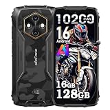 Rugking 4 Pro Movil Irrompible Android 16, 16GB+128GB/TF 2TB Móvil Rugerizado, 10200mAh, 48MP+8MP, 6,56' 120Hz, Smartphone Todoterreno IP69K, 3-Slots, 4G DUAL SIM, WiFi, OTG, GPS, NFC, Negro