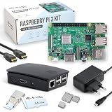 db-tronic Raspberry Pi 3 B 1 GB Starter Kit | Edición 64 GB | Alimentación | Carcasa | HDMI | Lector USB | Disipadores | Ideal para Home Assistant y el Smart Home