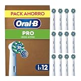 Oral-B Pro CrossAction Cabezales de Recambio Originales, Blanco, Pack de 12