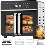 23L Freidora de Aire Familiar, Mini Horno Zona Cocción Única/Doble,Sep Temp