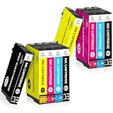 LeciRoba Cartuchos de tinta 405xl para Epson 405 y Workforce Pro WF-3820DWF 3825DWF 4820DWF 4825DWF 4830DTWF WF-7310DTW WF-7830DTWF 7835DTWF 7840DTWF