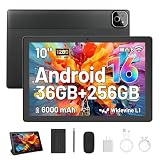 TT.KIDS Tablet de 10 Pulgadas, Android 16 Tablet con Teclado, Octa Core, 36GB RAM 256GB ROM (1TB TF Expand) Cámara 5MP + 8MP 6000mAh Tablets de PC Touch Pad con Stylus Ratón Auricular y Caja