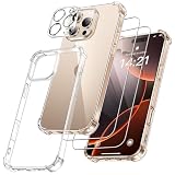 FLLAO 4 en 1 Funda para iPhone 16 Pro 6.3', Transparente