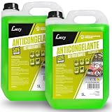 LUCCY Anticongelante Coche G12 50% Protección -37ºC Verde - 10 litros - Fórmula Mejorada - Líquido Refrigerante Profesional para Vehículos Fórmula Orgánica Long Life