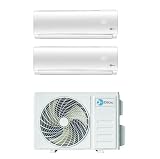 Climatizador aire acondicionado Inverter Diloc Over Dual Split 9+12 9000+12000 Btu D.Over214 R 32 A++ WiFi opcional