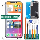 Pantalla de repuesto para iPhone 13 Mini para iPhone 13 Mini pantalla LCD para iPhone 13 Mini pantalla táctil A2481 Kit de reparación de montaje digitalizador (negro)