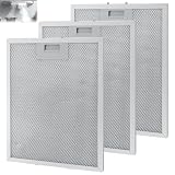 ZXBBTZ 3 PCS Filtros para Campana Extractora 320x260mm, 5 Capas Filtros de Metal Campana Extractora Universal, Filtro de Grasa Metal - Compatible Solo con Pestañas de Montaje Inferior de 10 mm