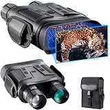 Dowesyeen Prismáticos de Visión Nocturna 4K Profesional, Infrarrojos de Largo Alcance 800m, Pantalla de 4', Visor Nocturno Digital Batería 7000mAh, Zoom 5X para Caza y Fauna