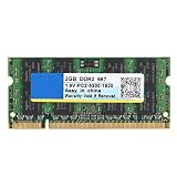 Vbestlife Memoria RAM DDR2 de 2 GB 667 MHz, rendimiento estable, memoria de alta velocidad, 200 pines, banco de memoria especial PC2-5300, para portátil, anticorrosión, resistente al desgaste