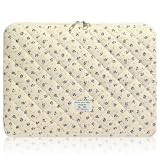 flintronic Funda Portátil de 15,6 Pulgadas, Funda Ordenador Portátil, Organizador Multifuncional para Portátil, con Diseño De Flores, Compatible con MacBook, Acer, ASUS, HP, DELL, Huawei, Lenovo