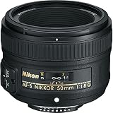 Nikon AF-S 50mm F1.8 G - Objetivo para Nikon (distancia focal fija 50 mm, apertura f/1.8), negro