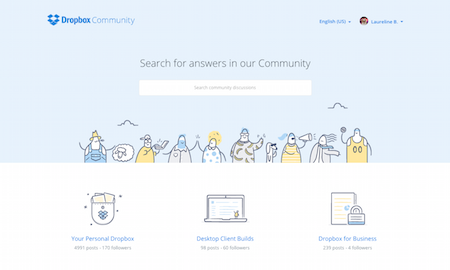 Dropbox forums